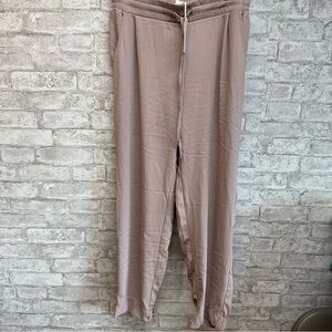 MELLODAY pink stretch‎ pants women’s XL comfy NWT